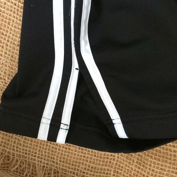 Adidas black 3 stripe white L elastic waist pants - Picture 7 of 7